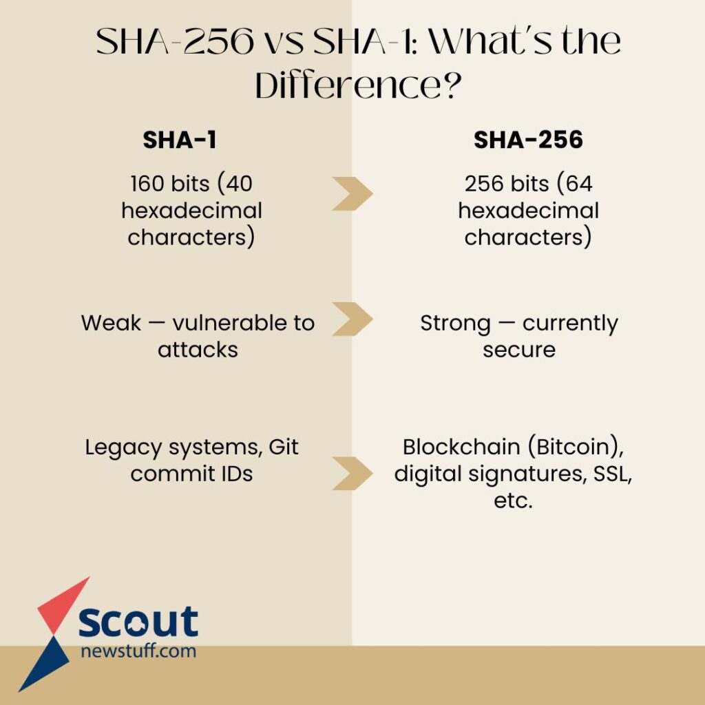sha 1 vs sha 256